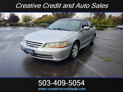 2002 Honda Accord for sale at Creative Credit & Auto Sales in Salem OR