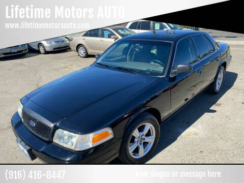 2010 Ford Crown Victoria for sale at Lifetime Motors AUTO in Sacramento CA