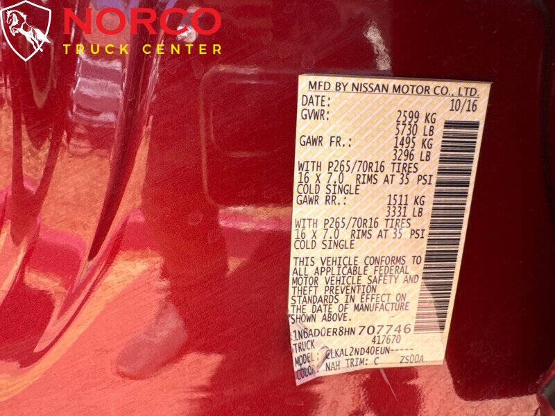 2017 Nissan Frontier S