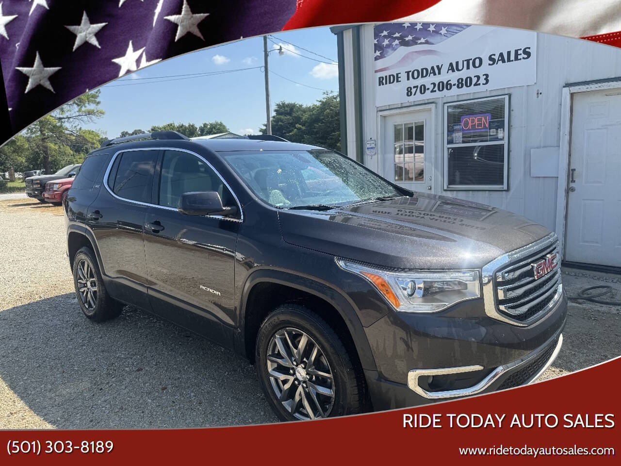Gray 2017 GMC Acadia SLT-1 SLT-1 4dr SUV 1