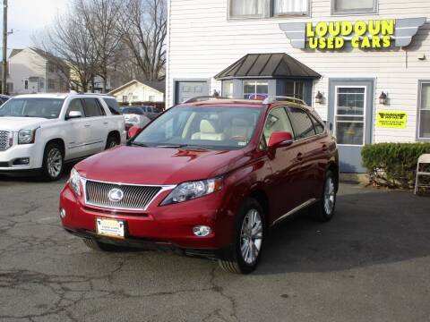 2012 Lexus RX 450h for sale at Loudoun Used Cars in Leesburg VA