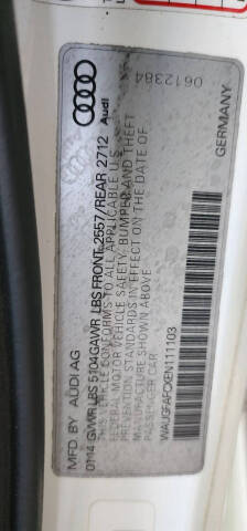 2014 Audi A6 2.0T quattro Premium Plus