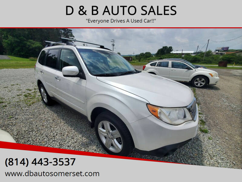 2009 Subaru Forester for sale at D & B AUTO SALES in Somerset PA