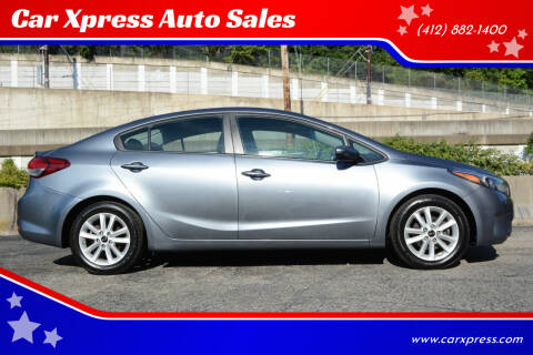 2017 Kia Forte for sale at Car Xpress Auto Sales in Pittsburgh PA
