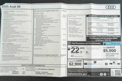 2025 Audi S6 2.9T quattro Premium Plus