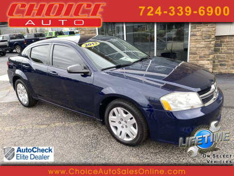 2013 Dodge Avenger for sale at CHOICE AUTO SALES in Murrysville PA