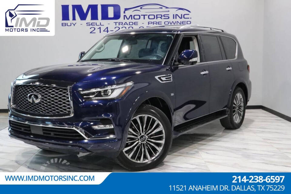 2019 INFINITI QX80 for sale at IMD MOTORS, INC in Dallas, TX