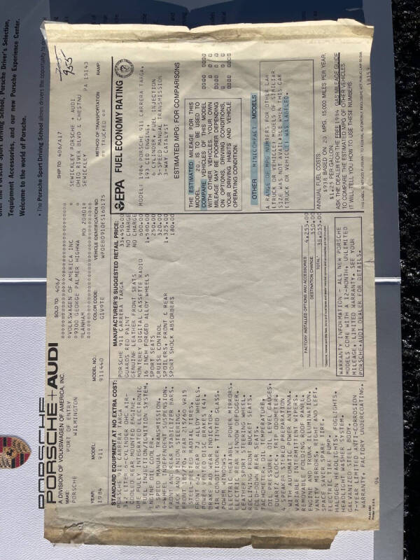 1984 Porsche 911 Carrera