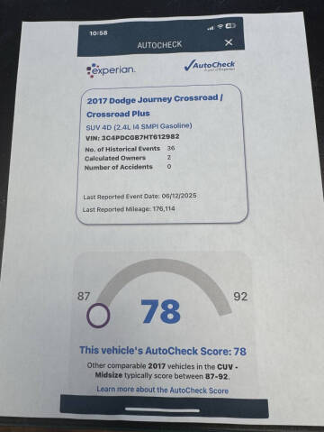 2017 Dodge Journey Crossroad Plus