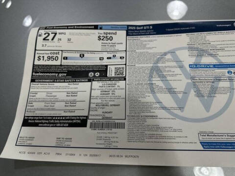 2025 Volkswagen Golf GTI S