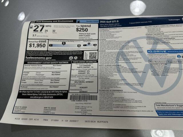 2025 Volkswagen Golf GTI S