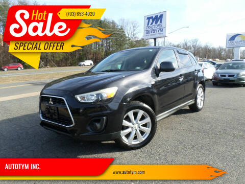 2013 Mitsubishi Outlander Sport for sale at AUTOTYM INC. in Fredericksburg VA