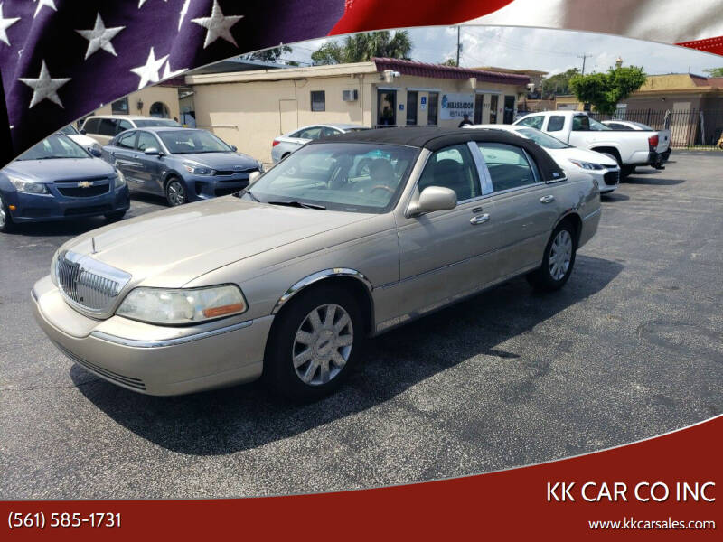 2005 Lincoln Town Car for sale at KK Car Co Inc in Lake Worth FL