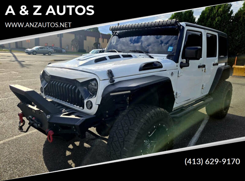 2015 Jeep Wrangler Unlimited for sale at A & Z AUTOS in Westfield MA