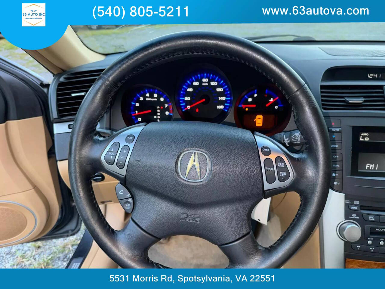 2005 Acura TL for sale at 63 Auto Inc in Spotsylvania, VA