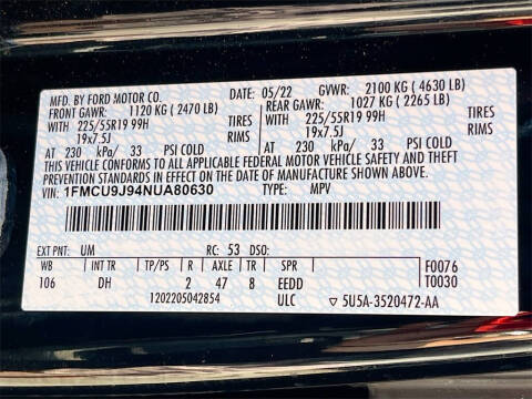 2022 Ford Escape Titanium