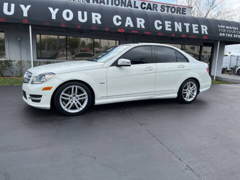 2012 Mercedes-Benz C-Class for sale at National Car Store in West Palm Beach FL