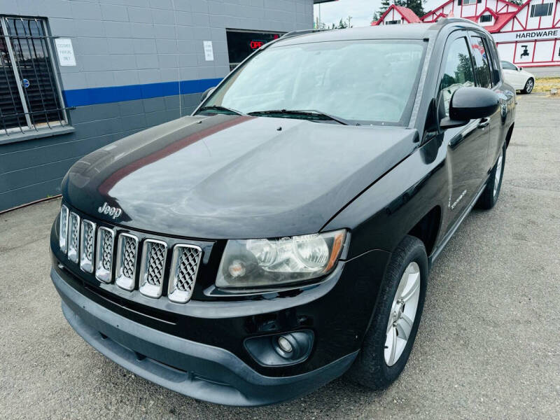 Used 2014 Jeep Compass Latitude with VIN 1C4NJCEB6ED905647 for sale in Tacoma, WA