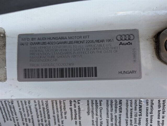 2012 Audi TTS 2.0T quattro Prestige