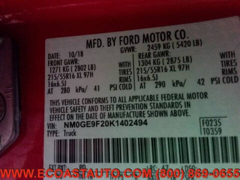 2019 Ford Transit Connect XLT