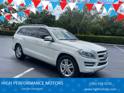 2013 Mercedes-Benz GL-Class for sale at HIGH PERFORMANCE MOTORS in Hollywood FL
