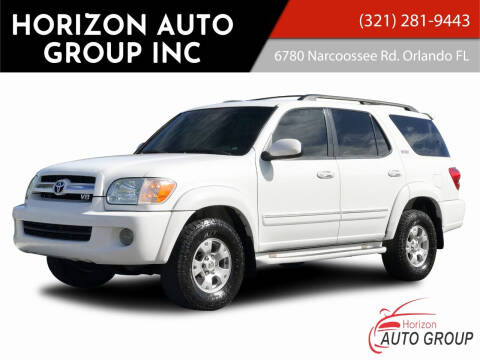 2005 Toyota Sequoia for sale at HORIZON AUTO GROUP INC in Orlando FL