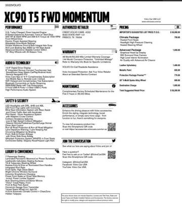 2022 Volvo XC90 T5 Momentum