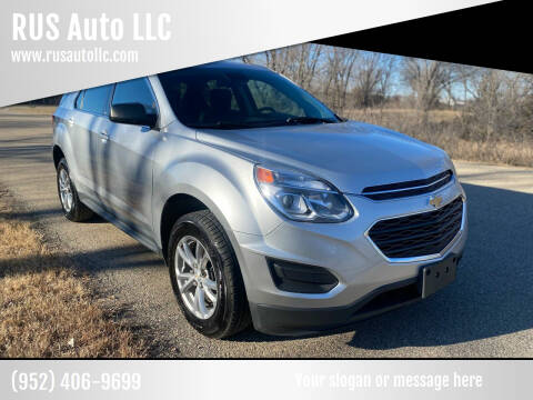 2017 Chevrolet Equinox for sale at RUS Auto LLC in Shakopee MN