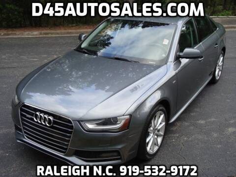 2015 Audi A4 for sale at D45 Auto Brokers in Raleigh NC