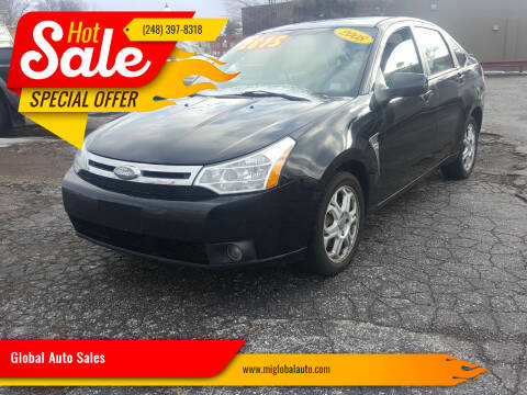 2008 Ford Focus for sale at Global Auto Sales in Hazel Park MI