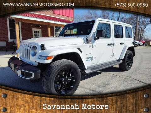 2021 Jeep Wrangler Unlimited for sale at Savannah Motors in Whiteside MO