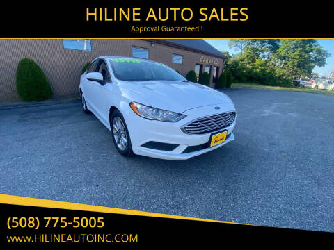 2017 Ford Fusion for sale at HILINE AUTO SALES in Hyannis MA