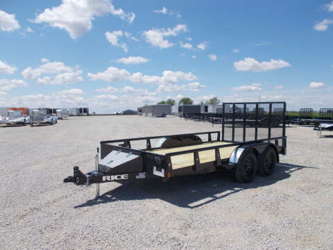 2021 Rice Trailers Tandem Utility