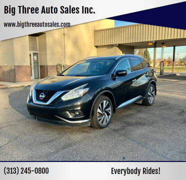2015 Nissan Murano for sale at Big Three Auto Sales Inc. in Detroit MI