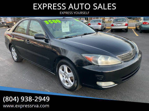 2002 Toyota Camry for sale at EXPRESS AUTO SALES in Midlothian VA