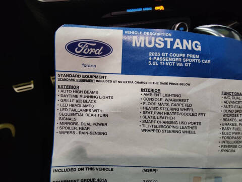 2025 Ford Mustang GT Premium