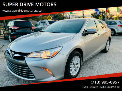 2016 Toyota Camry for sale at SUPER DRIVE MOTORS in Houston TX
