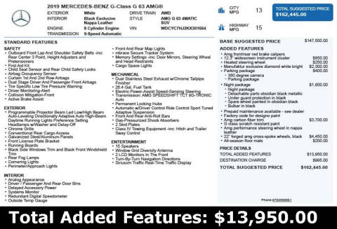 2019 Mercedes-Benz G-Class AMG G 63