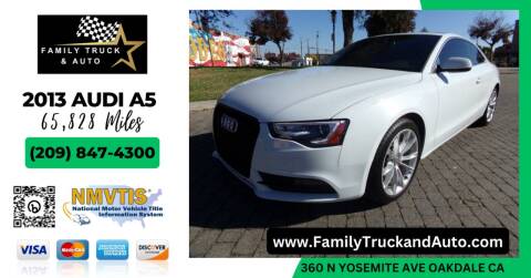 2013 Audi A5 for sale at Family Truck and Auto in Oakdale CA