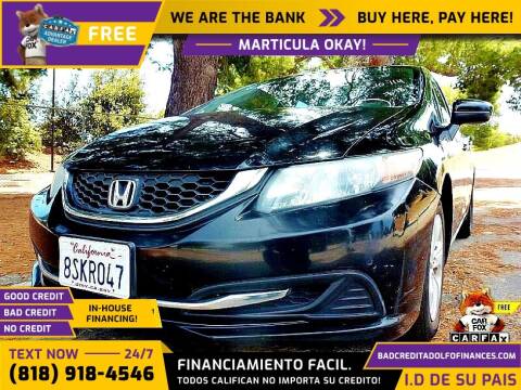 2015 Honda Civic for sale at Adolfo Finances in Los Angeles CA