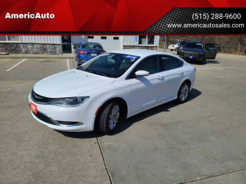 2016 Chrysler 200 for sale at AmericAuto in Des Moines IA
