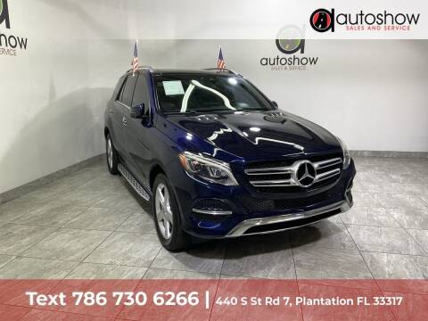 2017 Mercedes-Benz GLE for sale at AUTOSHOW SALES & SERVICE in Plantation FL
