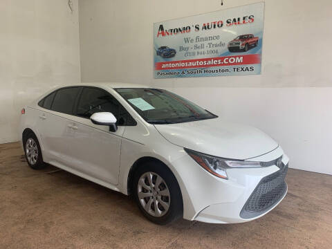 2020 Toyota Corolla for sale at Antonio's Auto Sales - Antonio`s  3001 in Pasadena TX