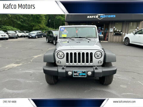 2015 Jeep Wrangler Unlimited for sale at Kafco Motors in Holbrook MA