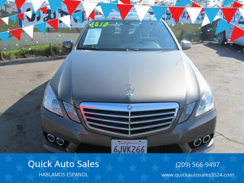 2010 Mercedes-Benz E-Class for sale at Quick Auto Sales in Ceres CA
