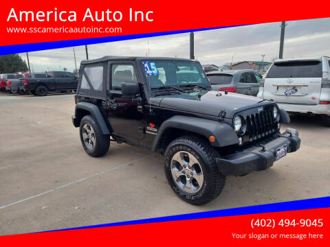 2015 Jeep Wrangler for sale at America Auto Inc in South Sioux City NE
