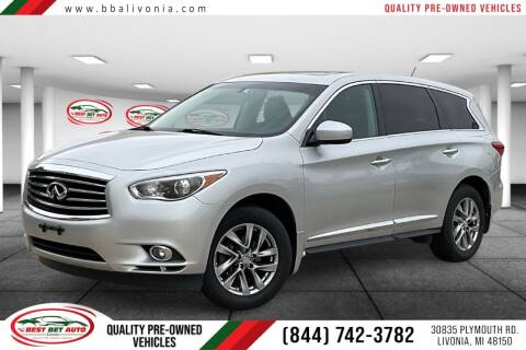 2013 Infiniti JX35 for sale at Best Bet Auto in Livonia MI