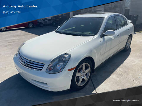 2003 Infiniti G35 for sale at Autoway Auto Center in Sevierville TN