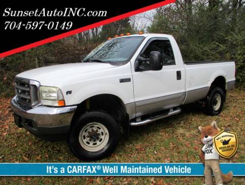 2002 Ford F-250 Super Duty for sale at Sunset Auto in Charlotte NC