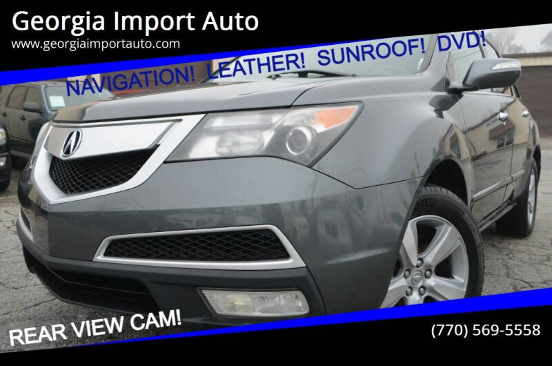 2010 Acura MDX for sale at Georgia Import Auto in Alpharetta GA